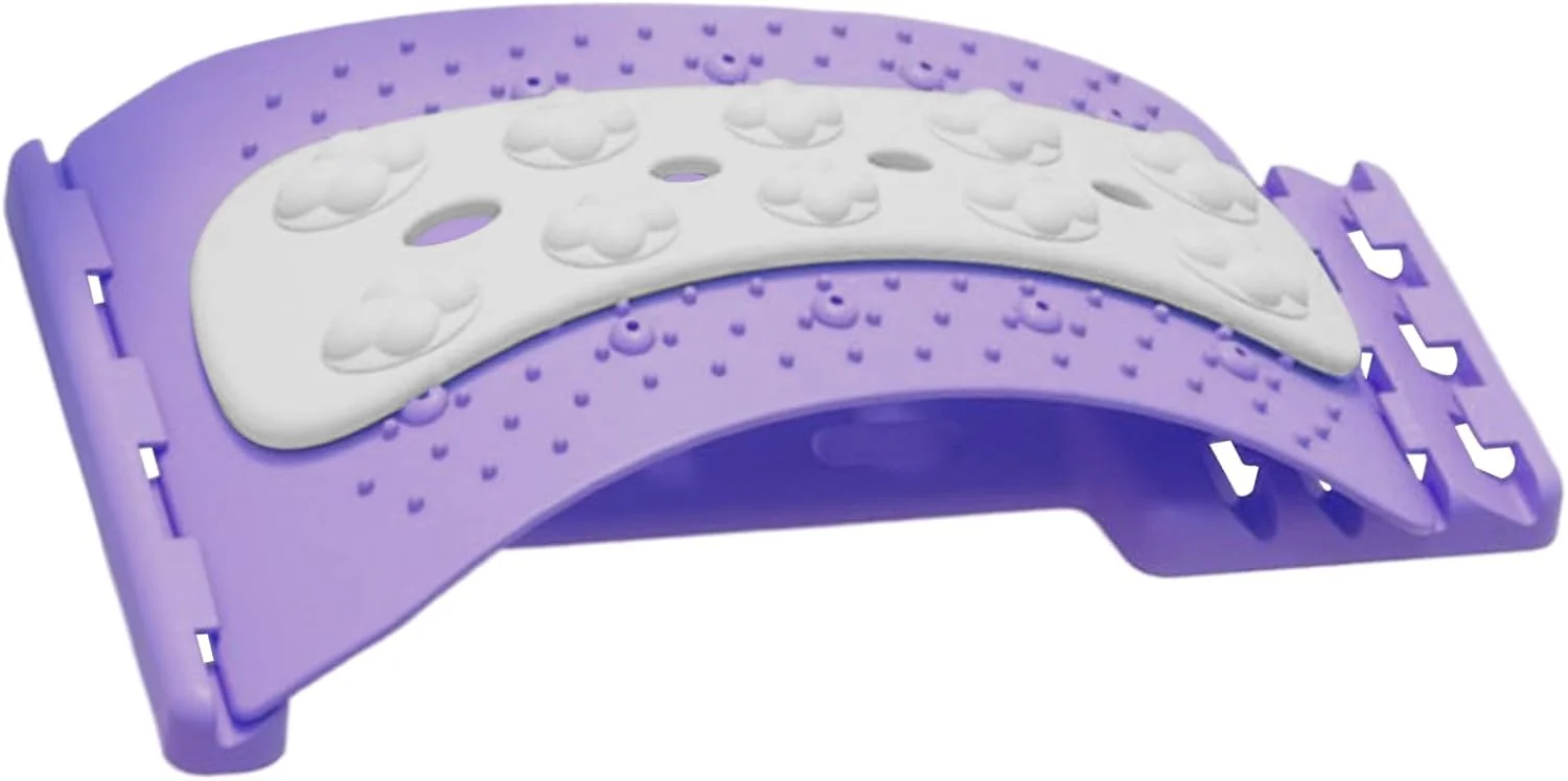 دستگاه کشش کمر - ماساژور کششی با سطح قابل تنظیم، کشنده ستون فقرات کمری | برای ریلکسیشن عضلات ستون فقرات، ریکاوری، منزل، محل کار، مدرسه، بعد از تمرین، کار، مطالعه، آقایان