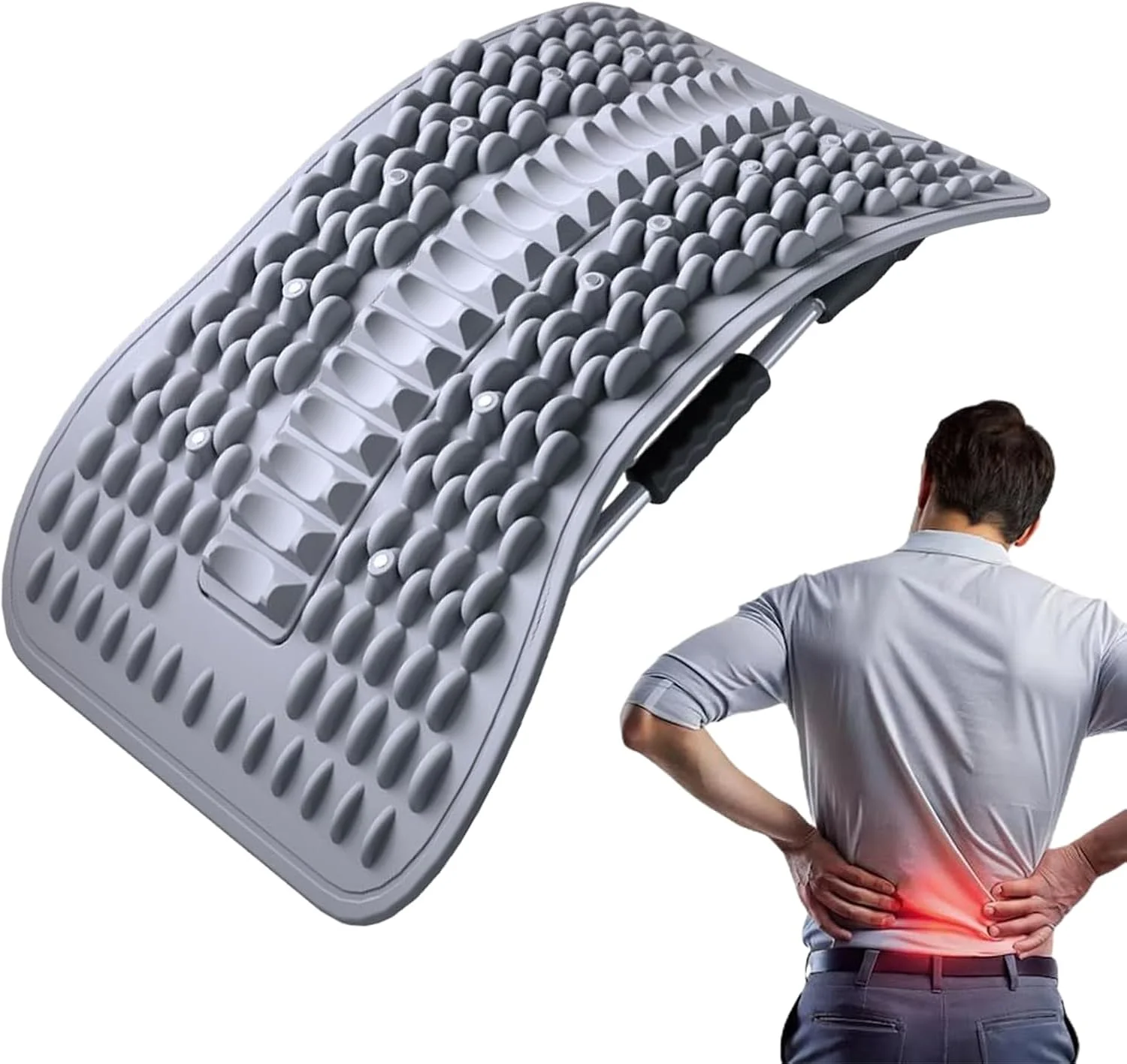 کشش دهنده کمر، کشش دهنده ستون فقرات، ابزار کشش ستون فقرات برای تراز کردن ماساژور برای جوانان، دوستان، مردان، زنان، خانواده، پسران