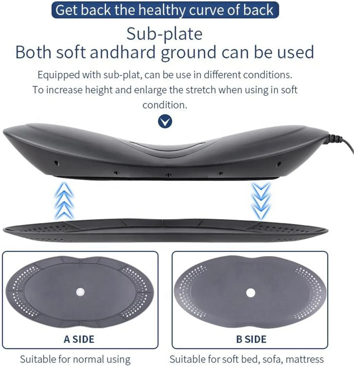 ماساژور هوشمند برقی کمری، ماساژور کمر، ماساژور پشت، اصلاح کننده ستون فقرات با کشش دینامیک، گرما درمانی، ماساژ ویبره