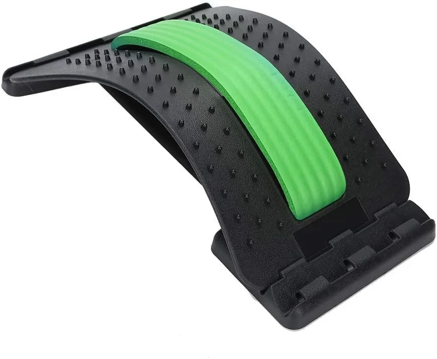 ابزار کشش گردن و ماساژور کمر، بالش گردنی، اصلاح کننده پشتیبانی ستون فقرات کمری و تسکین درد | رنگ های متنوع