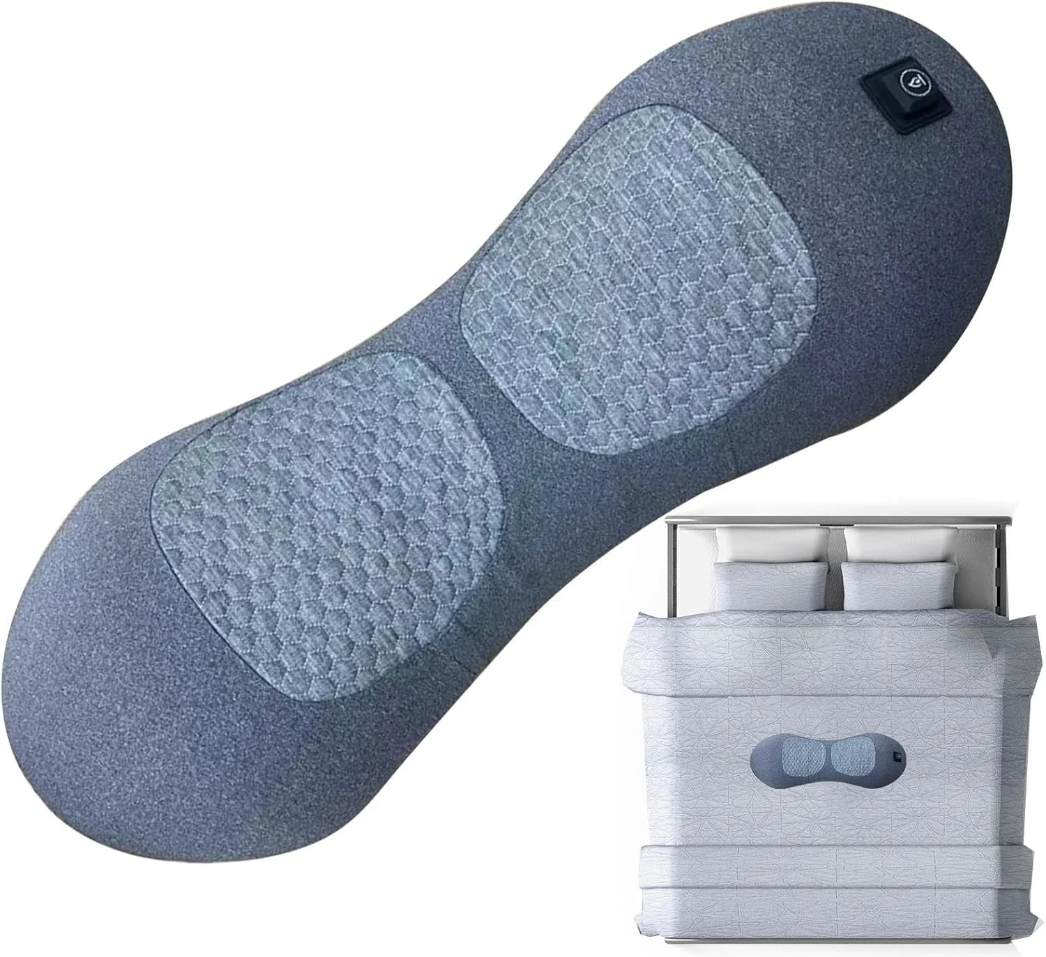 ماساژور گردن و کمر، ماساژور ناحیه کمر برای تسکین درد، ماساژور بافت عمیق، ماساژور قابل حمل و گرم کننده شانه برای عضلات بدن، پا، مناسب برای استفاده در خانه و محل کار