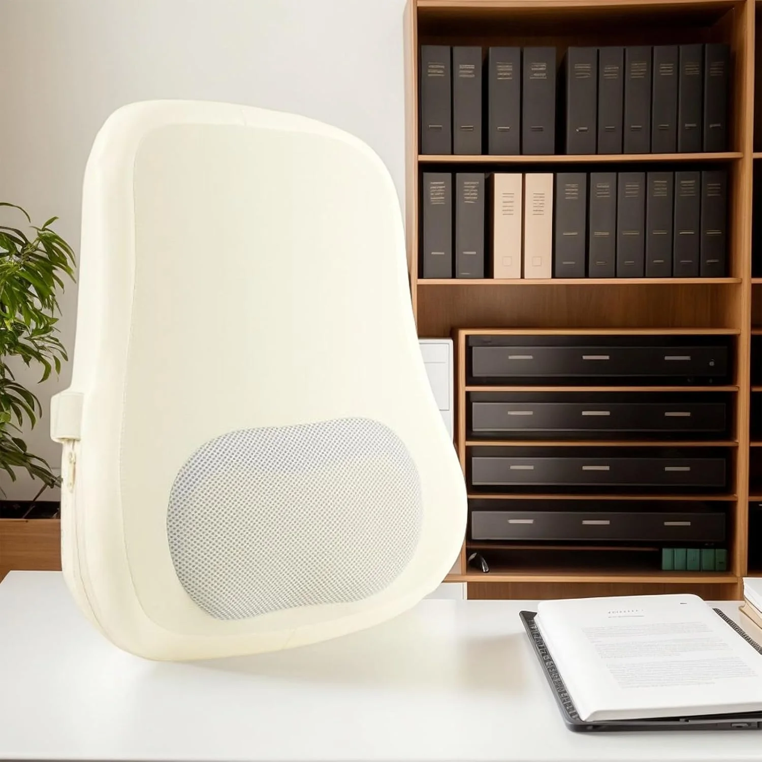 ماساژور کمر | ماساژور گردن گرمایشی، کوسن برقی و بدون سیم برای پشتیبانی از کمر، مناسب برای آقایان و بانوان، ریکاوری ورزشی، مسافرت، صندلی ماشین و منزل