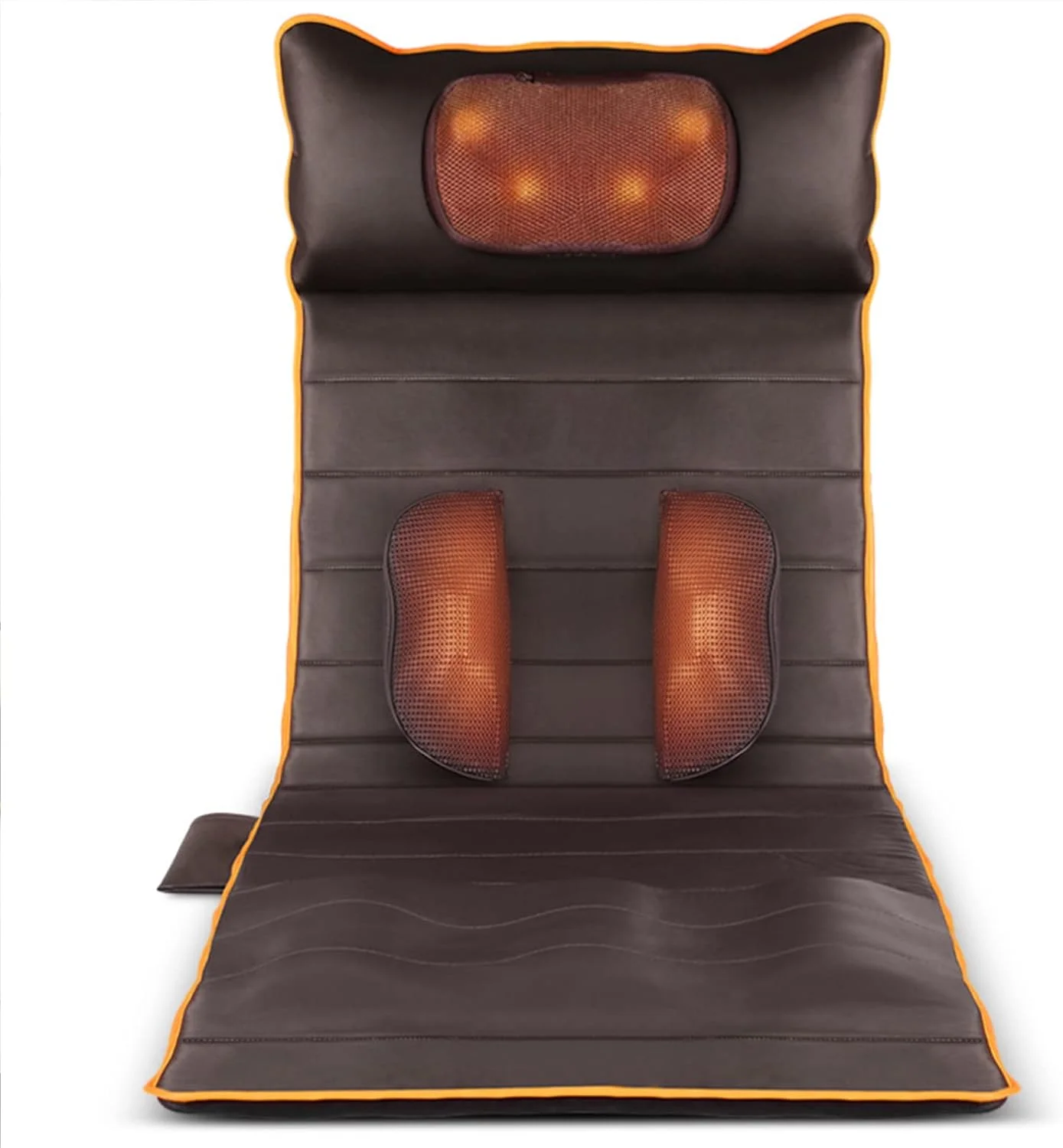 تشک ماساژور با گرما - 9 سطح شدت و 9 حالت ماساژ، تشک ماساژ تمام بدن با گرمایش، ماساژور کمر برای تسکین درد کمر و ماساژ تمام بدن