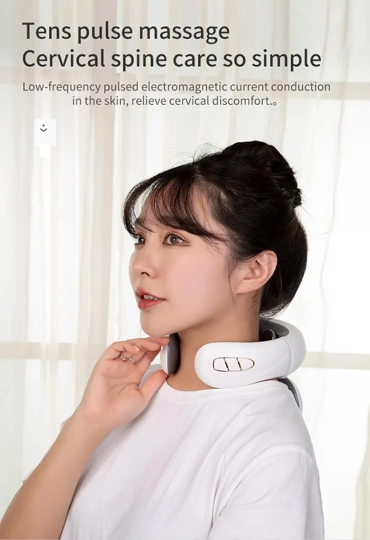 ماساژور ستون فقرات گردنی، شانه، گردن، کمر، بالشتک ستون فقرات کمری، شارژی، کل بدن، ماساژور ورزشی خانگی با کمپرس گرم