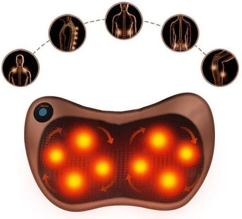 بالش ماساژور الکترونیکی، کوسن ماساژور مناسب خودرو، کمر، گردن، پشت، شانه، بالش حرارتی، ماساژور الکتریکی ورزشی عمیق، بالش پشتی آرامش بخش، کیفیت سنگین، سایز بزرگ، چند رنگ