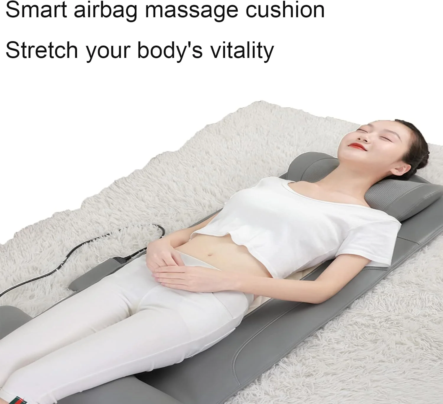 تشک ماساژ چند منظوره گرمایشی آراست، ماساژور گردن و کمر، تشک ماساژ کل بدن برای تسکین درد کمر، 4 حالت ماساژ LEOWE