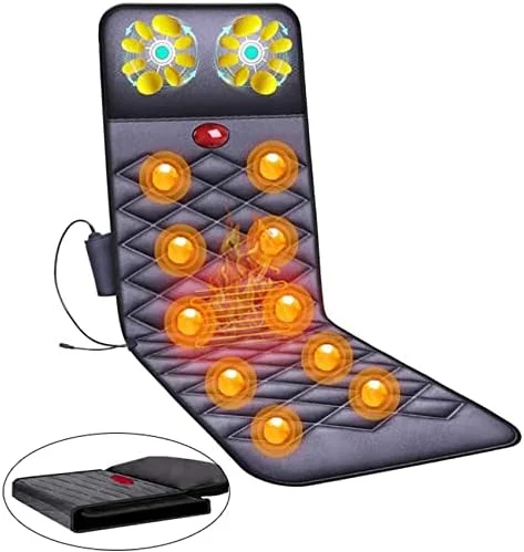 تشک ماساژور تمام بدن آراست و ماساژور گردن شیاتسو - 10 موتور ماساژ قدرتمند، تشک ماساژور تمام بدن گرمایشی شامل پشت، گردن، کمر، ستون فقرات و ران LEOWE