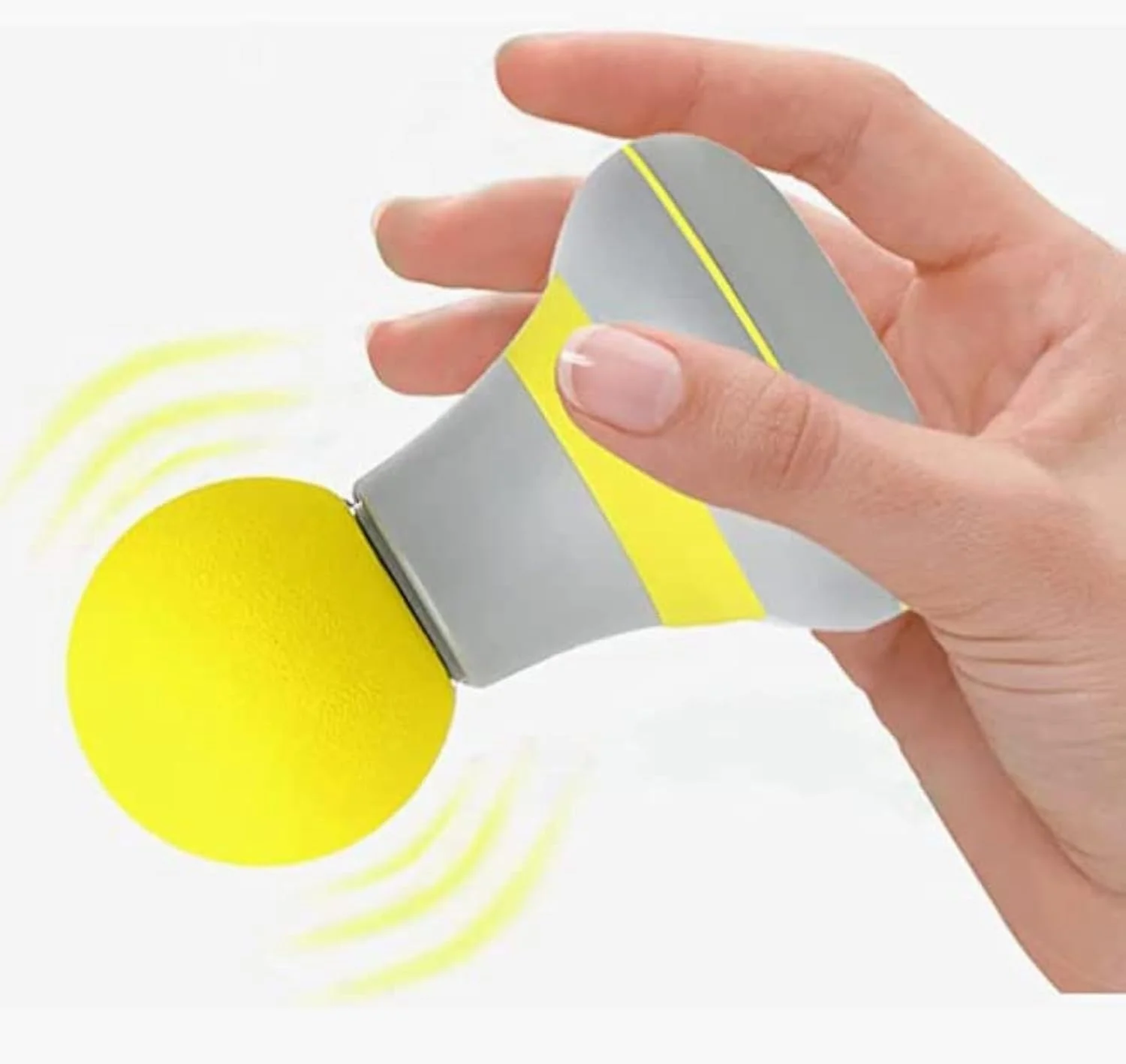 ماساژور دستی کوچک قابل حمل، ماساژور الکتریکی کوچک کل بدن، زمان استقامت طولانی و قابل شارژ با USB و 6 حالت لرزش برای ماساژ گردن، شانه، پا، ریکاوری ورزشی (زرد).