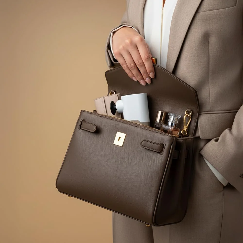 ماساژور ضربه ای کوچک قابل حمل P5 - ماساژور بافت عمیق شارژی برای گردن، کمر، بازوها و پاها، ویبره درمانی قدرتمند برای آرامش و ریکاوری عضلات