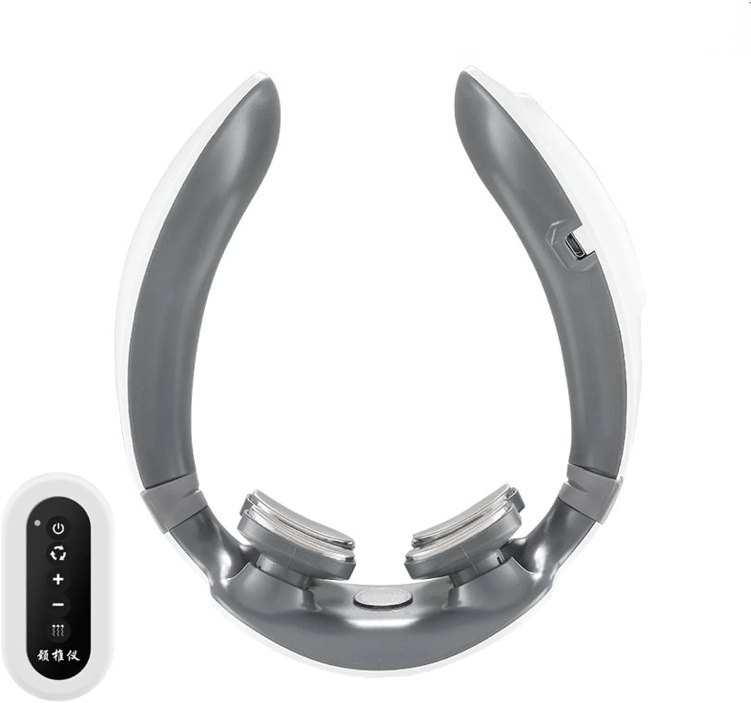 ماساژور گردن قابل حمل NC، فیزیوتراپی خودکار با کنترل از راه دور، محافظ گردن و شانه، مینی ماساژور جیبی قابل شارژ