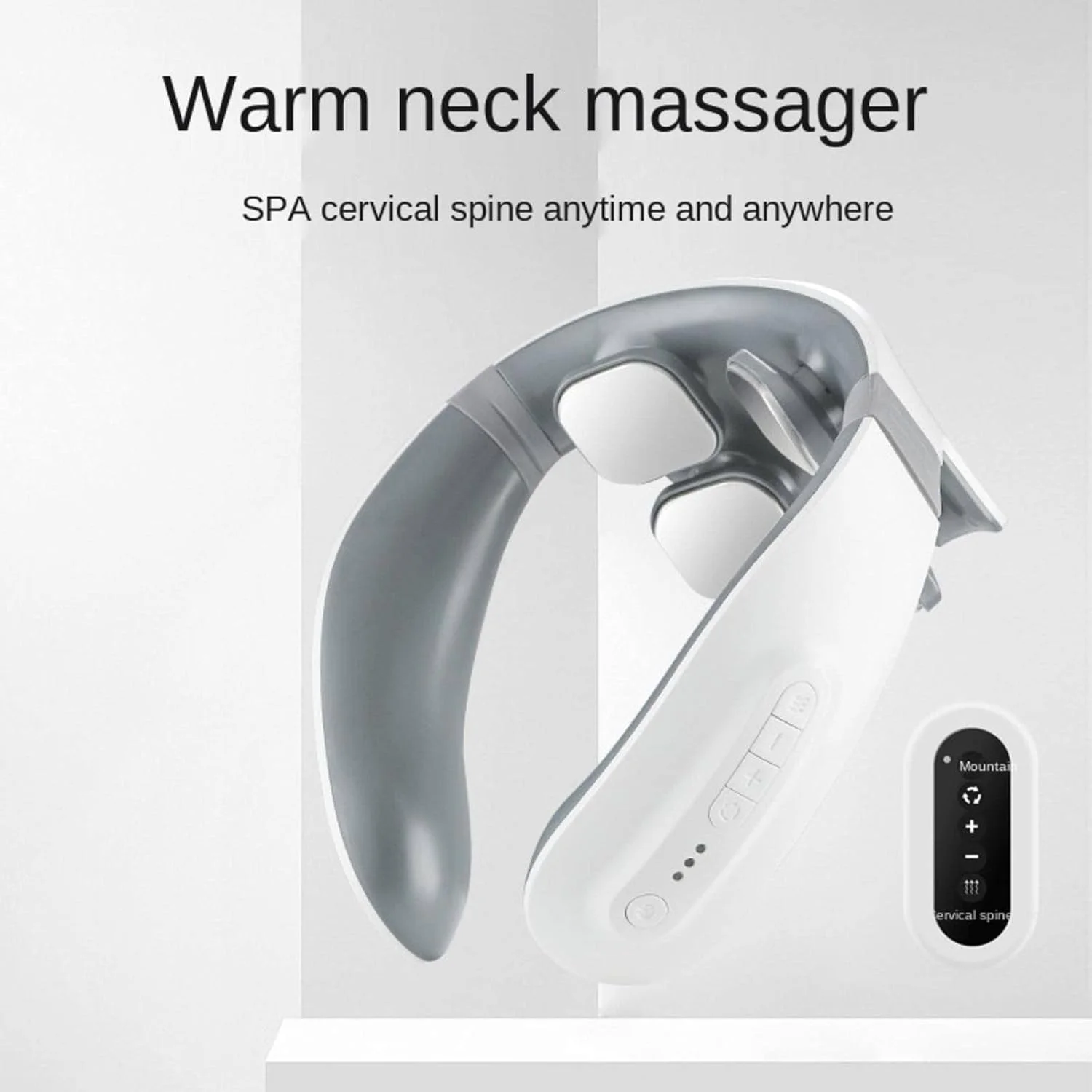 ماساژور گردن قابل حمل NC، فیزیوتراپی خودکار با کنترل از راه دور، محافظ گردن و شانه، مینی ماساژور جیبی قابل شارژ