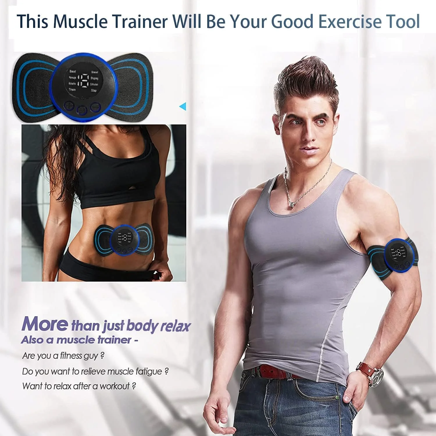 ماساژور گردن با 8 حالت، ماساژور کل بدن، مینی ماساژور قابل حمل برای تسکین تنش عضلانی، خستگی، درد، شارژ USB برای گردن شانه پشت کمر بازوها پاها دردها برای خانه و محل کار