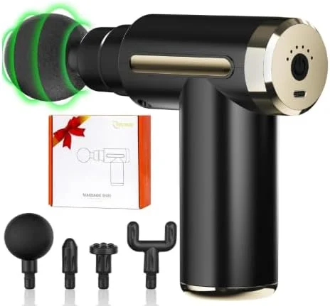 ماساژور ضربه ای کوچک، ماساژور عضلانی عمقی جیبی، شارژ سریع USB-C، ماساژور دستی گردن و کمر برای تسکین درد، بهترین هدیه برای پدر و مادر