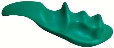 ابزار ماساژ انگشتی کوچک سبز رنگ، پلاستیک سیلیکونی با کنترل سرعت قابل تنظیم، ماساژور قابل حمل بدن برای گردن، کمر، مسافرت و دفتر کار، سبز