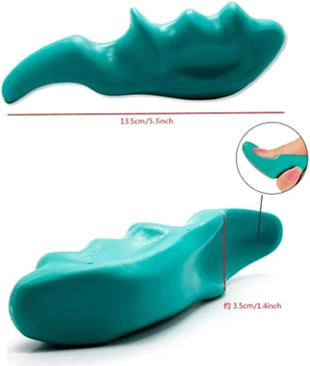 ابزار ماساژ انگشتی کوچک سبز رنگ، پلاستیک سیلیکونی با کنترل سرعت قابل تنظیم، ماساژور قابل حمل بدن برای گردن، کمر، مسافرت و دفتر کار، سبز