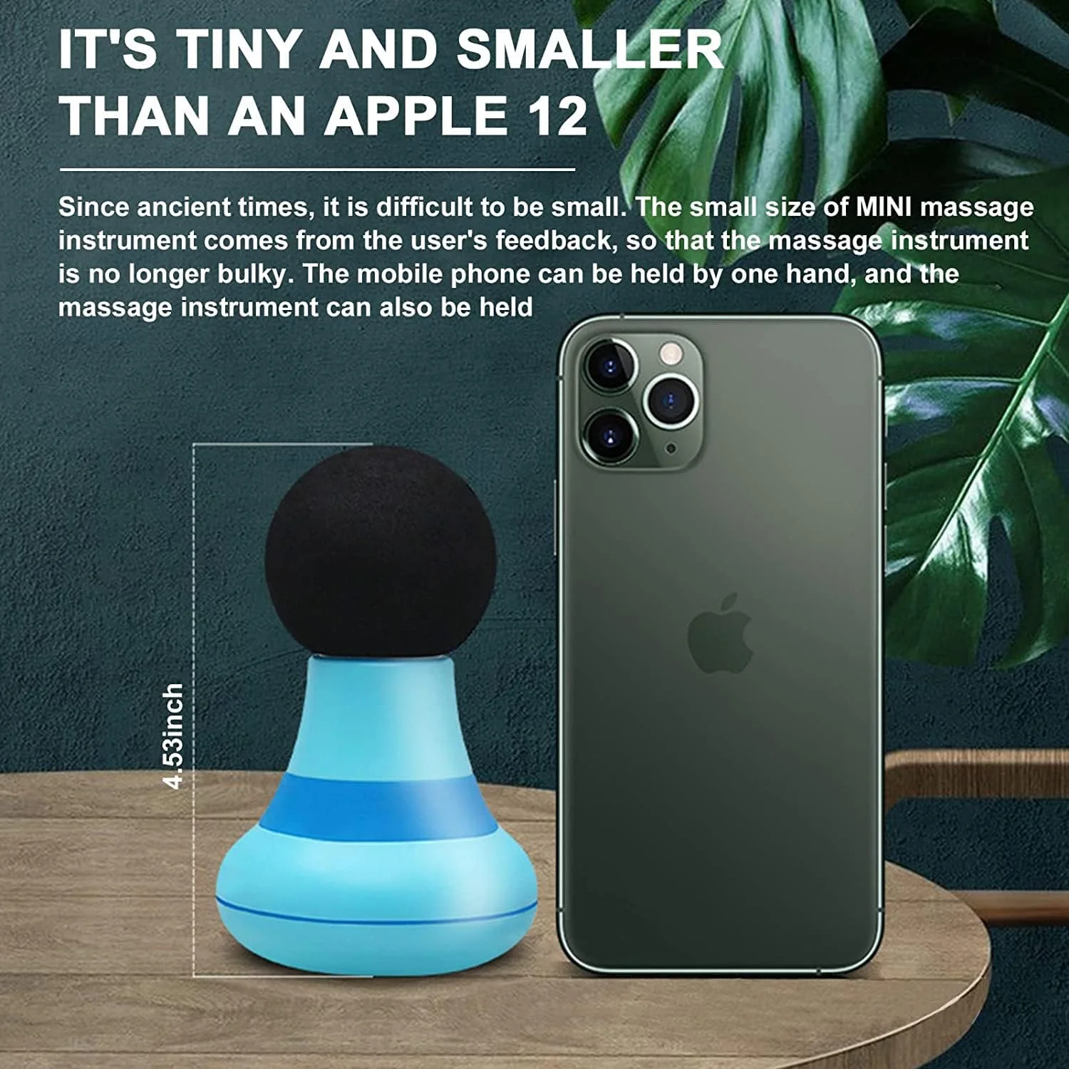 ماساژور کوچک، ابزار ماساژ بافت عمیق جیبی قابل حمل، ماساژور برقی دستی با 6 حالت لرزش، ماساژور بدن با شارژ USB برای تسکین درد عضلات پشت گردن شانه پا (زرد)