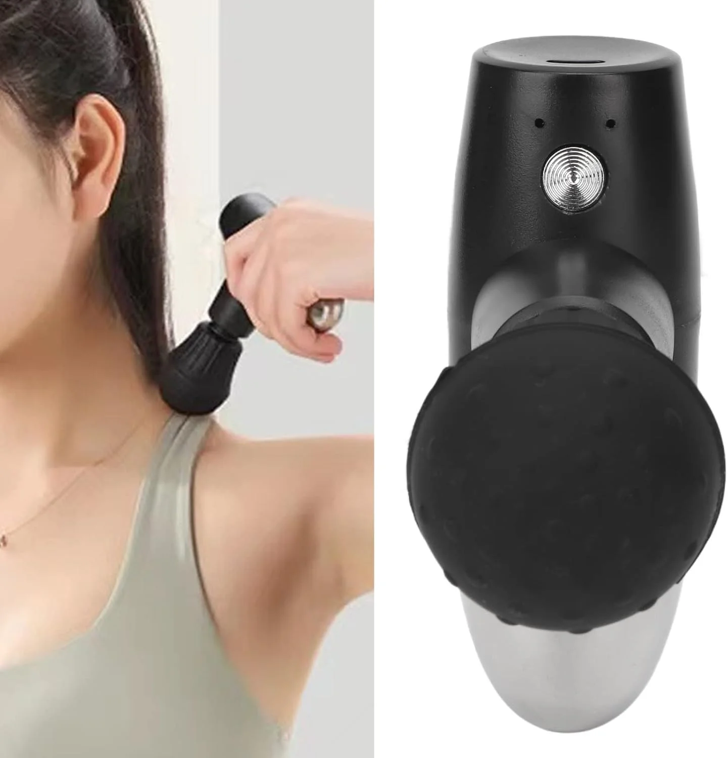 ماساژور ورزشی کوچک، ماساژور الکتریکی قابل حمل با ویبره و گرما برای عضلات