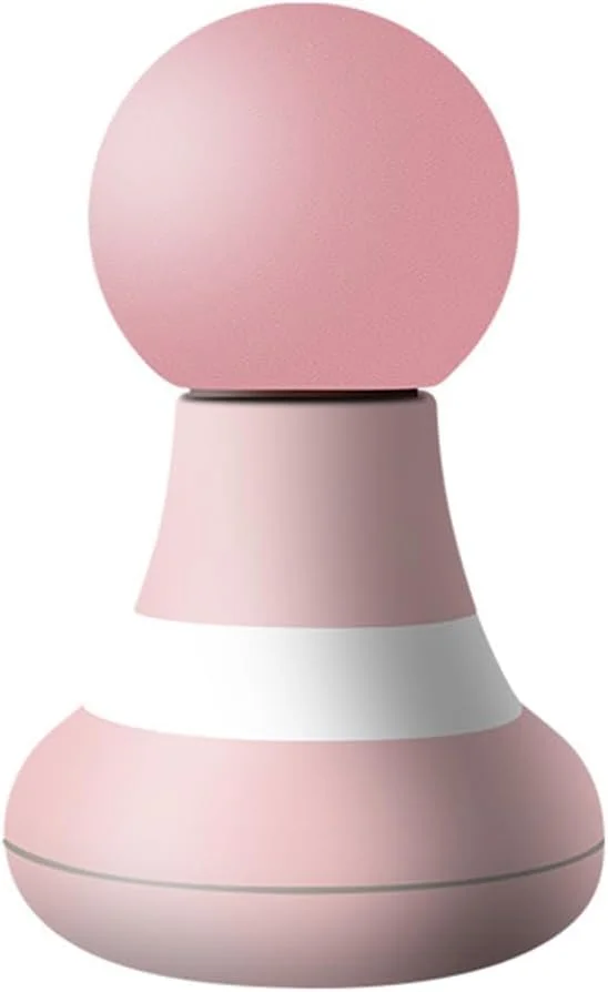 ماساژور الکتریکی کوچک قابل حمل، 6 سطح قابل تنظیم، ویبره با فرکانس بالا، ماساژور گردن، شانه، کمر و کل بدن برای تسکین درد (صورتی)