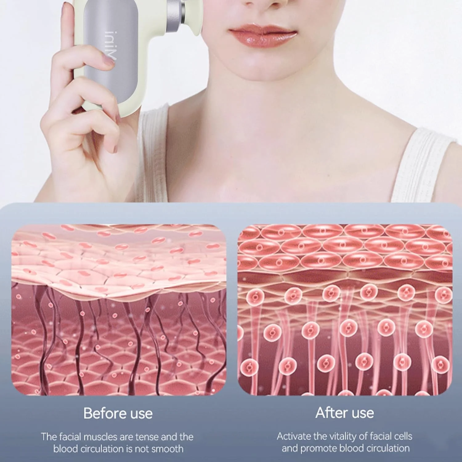 ماساژور کوچک برقی، ماساژور دستی قابل حمل بدن، ماساژور عضلانی ضربه ای بافت عمیق برای ورزشکاران با 5 سرعت، ماساژورهای فوق العاده کوچک و بی صدا برای باشگاه اداری منزل