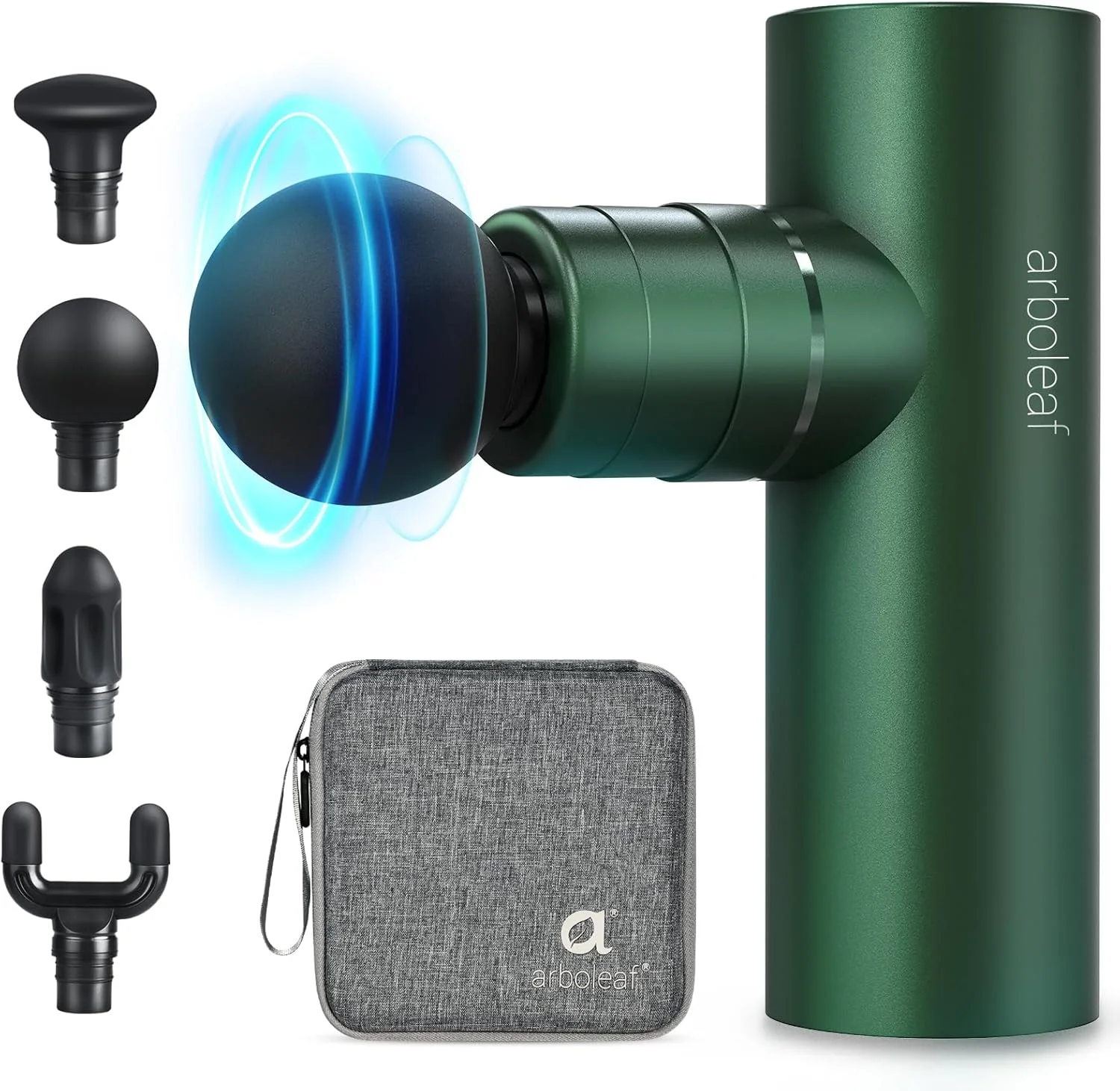 ماساژور کوچک Arboleaf، ماساژور عضلات بافت عمیق، ماساژور تمام فلزی قابل حمل، ماساژور دستی قابل حمل، ماساژور ورزشی جمع و جور برای هدیه اداری برای آقایان، خانه، ورزشکاران