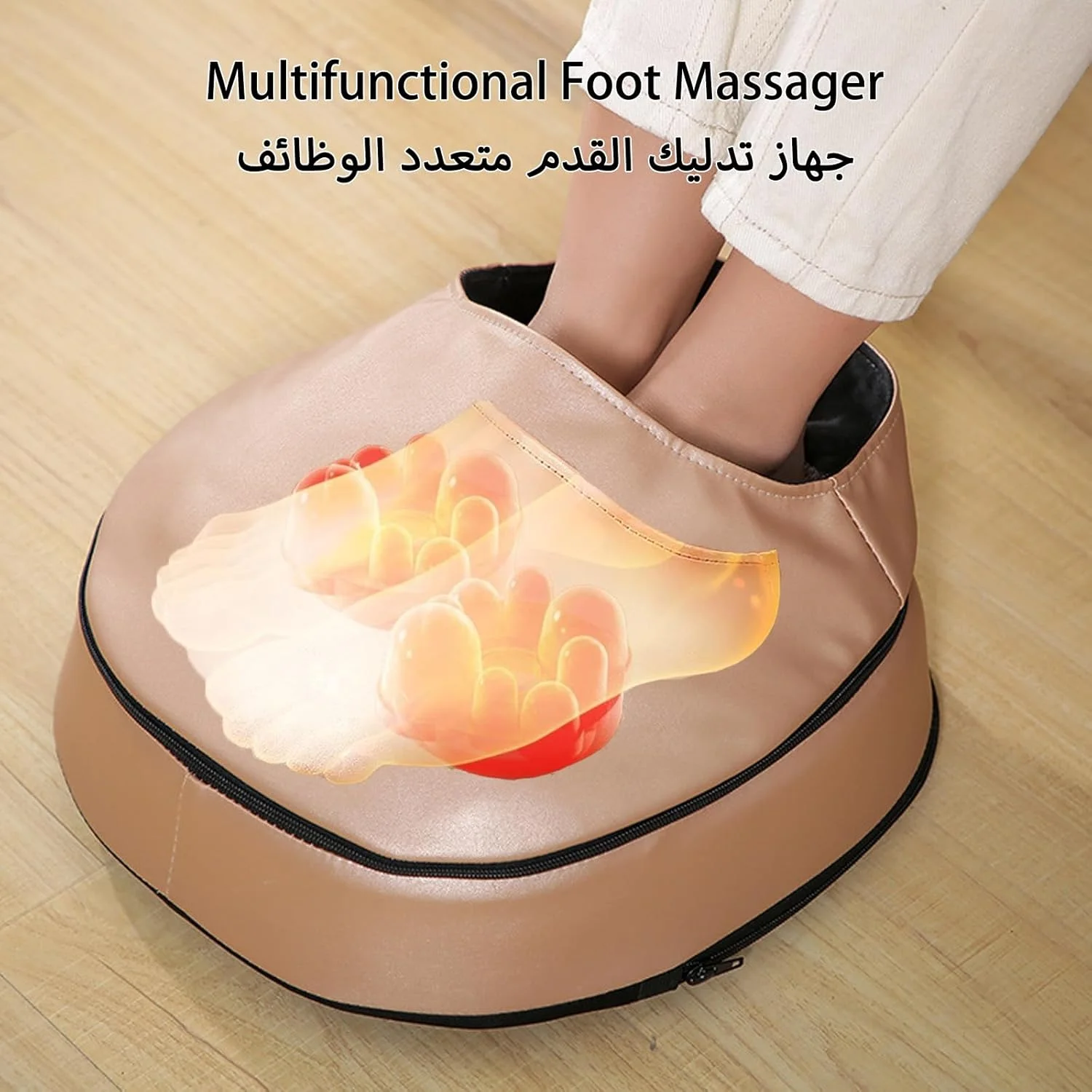 دستگاه ماساژ پا با گرمای آرامش‌بخش، بالش ماساژور برقی 3 حالته، 16 گره ورز عمیق، فشار، ماساژور شیاتسو تسکین درد برای پشت گردن شانه پا ساق پا بدن