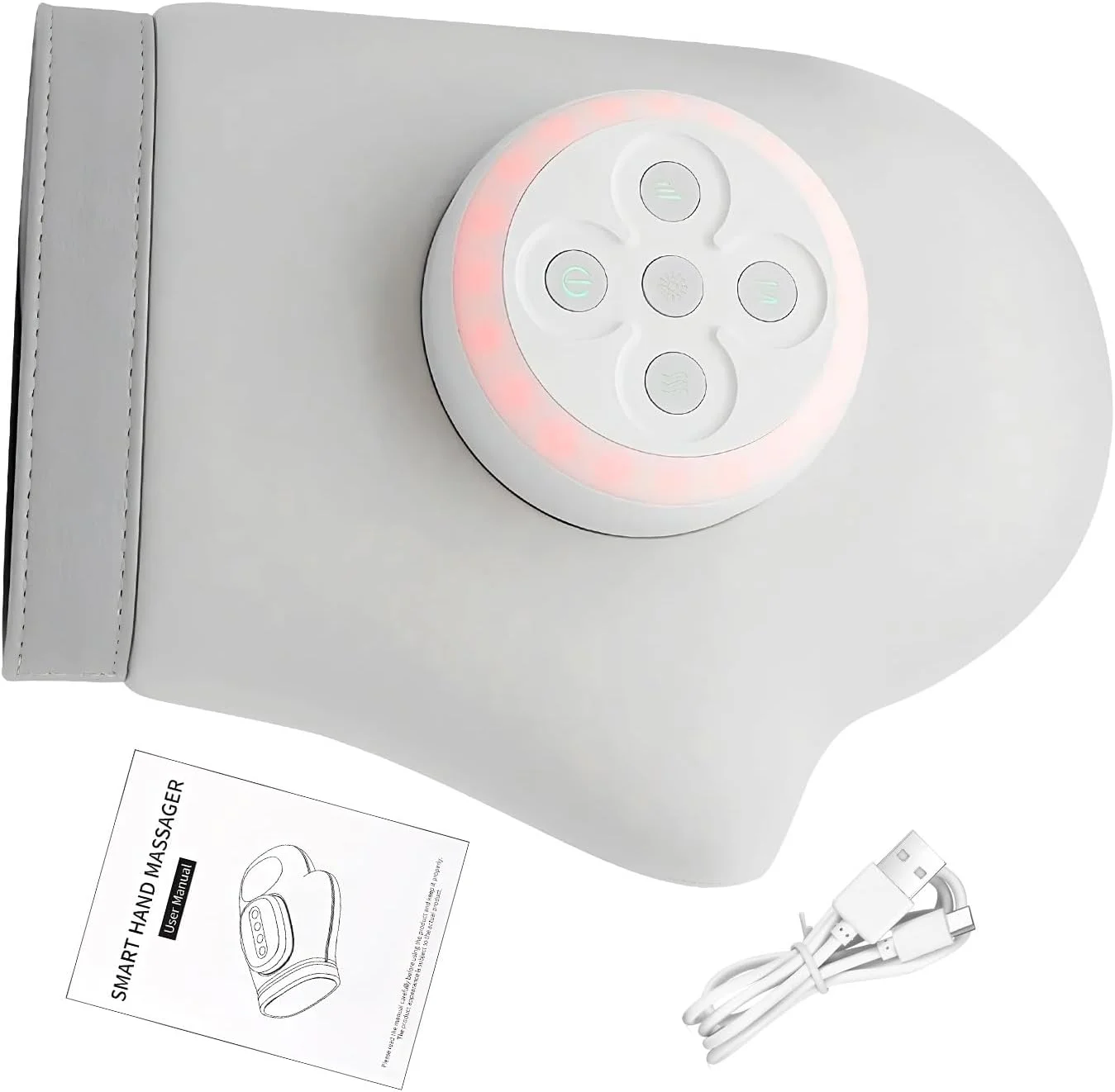 ماساژور دست | دستگاه ماساژ قابل تنظیم و شارژی - ماساژور برقی دست | برای کارگران، مسافران، گیمرها، خانواده، دوستان، دانشجویان، بزرگسالان، مردان، زنان، خانه، داخل سالن