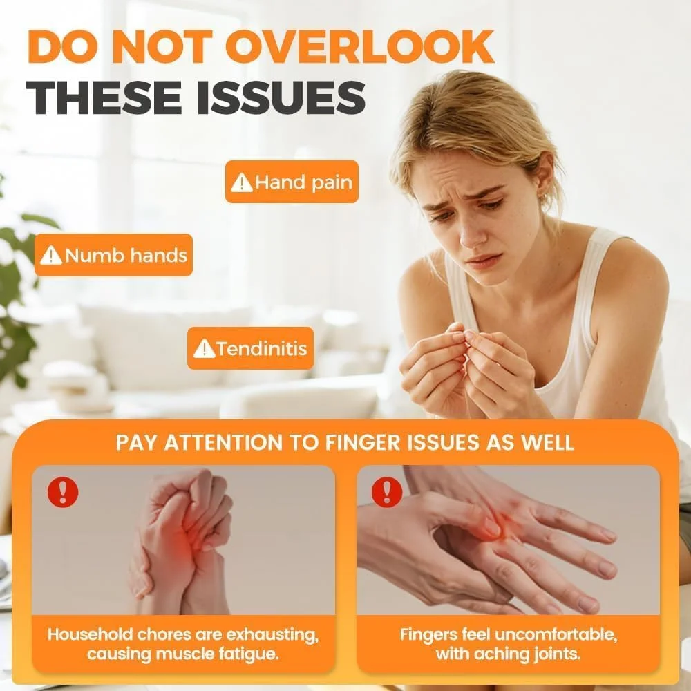 ماساژور دست برای آرتروز و تونل کارپال، ماساژور دست با گرما و فشار، دستکش ماساژور دست، دستکش ماساژور بی سیم دست با 3 حالت، 5 دنده، خاموش شدن برنامه ریزی شده، برای زنان و مردان (2 عدد)