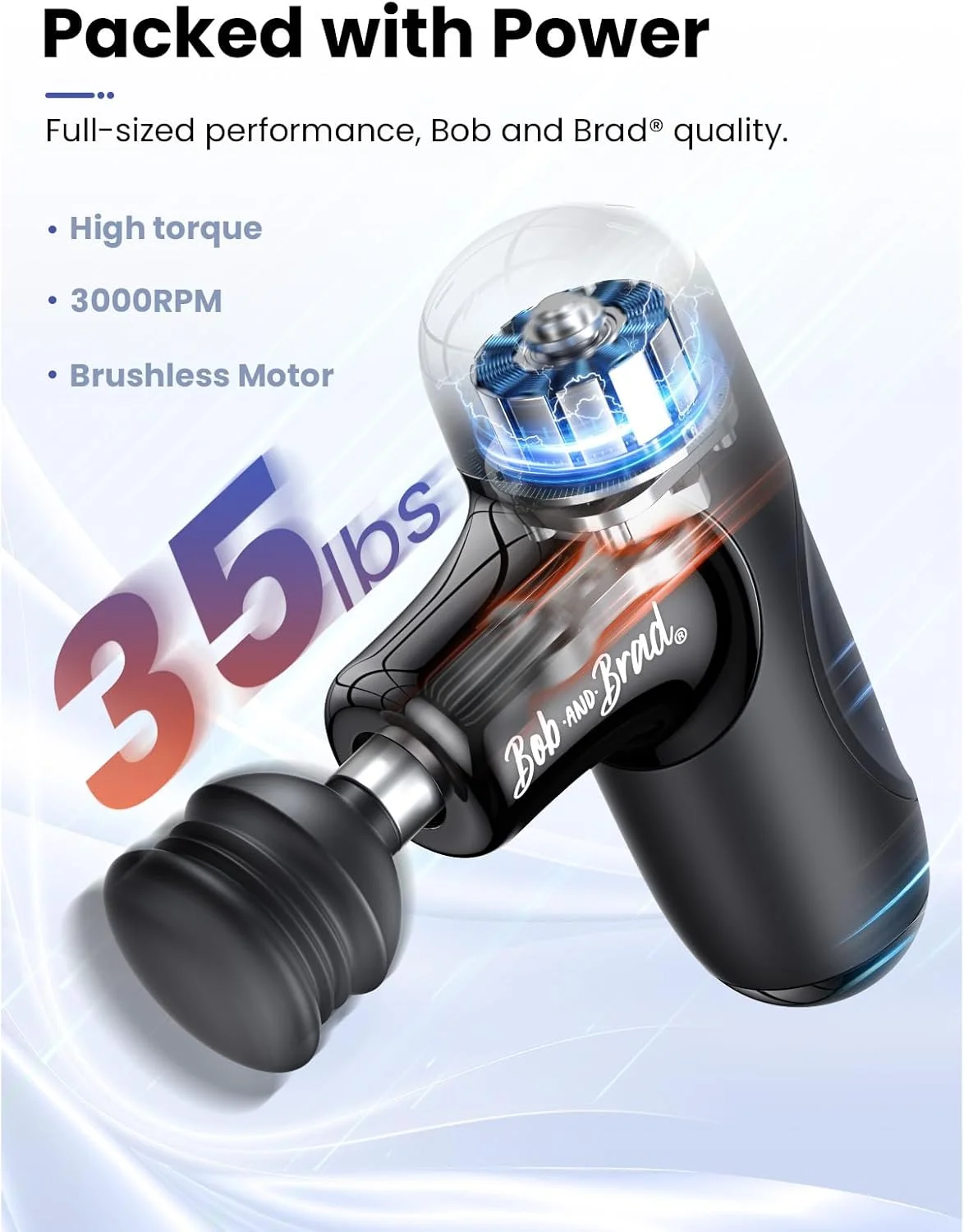 ماساژور ضربه ای کوچک و قابل حمل باب و برد مدل Q2 Mini، ماساژور عمقی با اندازه جیبی، فوق العاده کوچک و بی صدا برای ریکاوری عضلات و تسکین درد، مشکی ماساژور ضربه ای کوچک و قابل حمل باب و برد مدل Q2 Mini، ماساژور عمقی با اندازه جیبی، فوق العاده کوچک و بی صدا برای ریکاوری عضلات و تسکین درد، مشکی