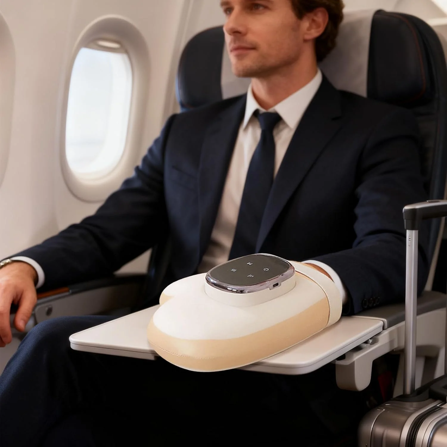 ماساژور برقی دست - صفحه نمایش HD قابل تنظیم - ماساژور دست برای عضلات | برای افراد مسن، کاربران کامپیوتر، مردان، زنان، مشاغل دفتری، رانندگی طولانی