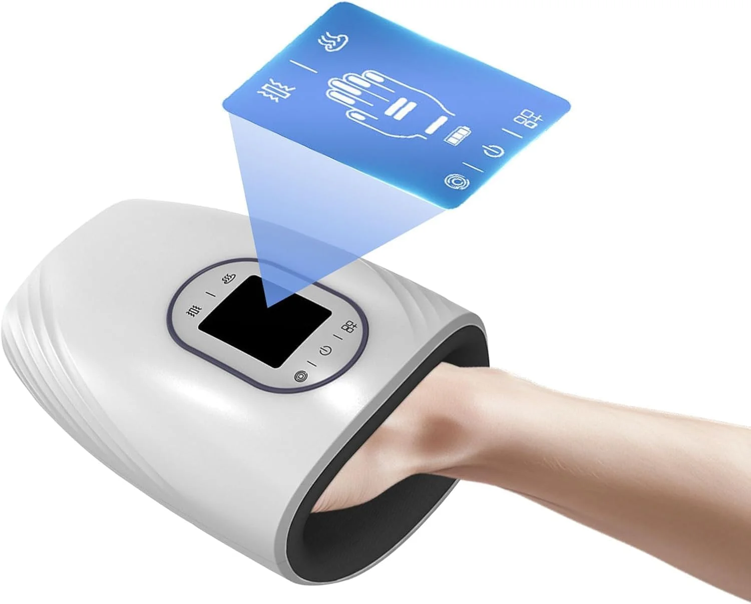 ماساژور برقی دست با فشار و گرما، ماساژور بی سیم نقطه ای، ماساژور دست برای ناراحتی های انگشت، ماساژ شیاتسو، 3 سطح شدت، تسکین دهنده