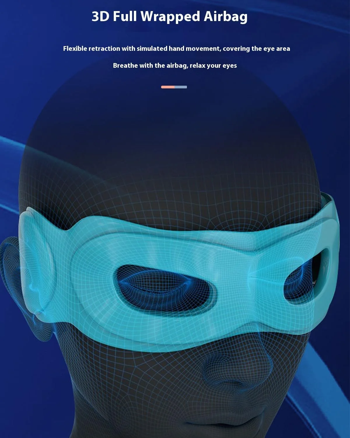 ماساژور چشم هوشمند Danfie با گرما، ماساژور چشم گرمایشی برای خشکی چشم با موسیقی، کمپرس گرم 40 تا 42 درجه سانتیگراد، 5 حالت ماساژ و طراحی تاشو 180 درجه، بهبود خواب (1 ست)