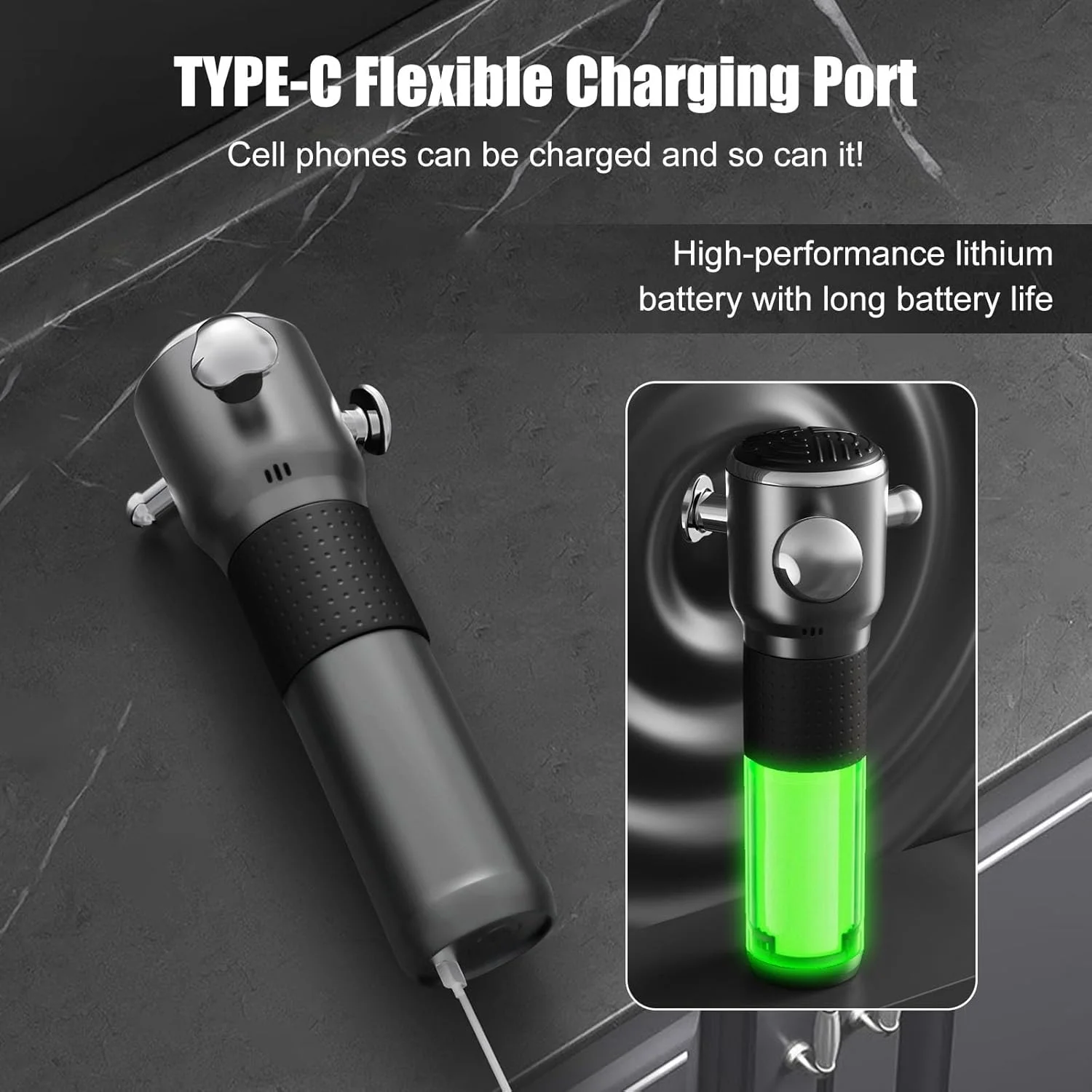 ماساژور ماهیچه ای عمیق بافت یوبی تری، ماساژور برقی دستی ویبره ای برای تسکین درد، ماساژور ضربه ای قابل حمل برای گردن، کمر و فاشیا، دارای چهار سر ماساژ