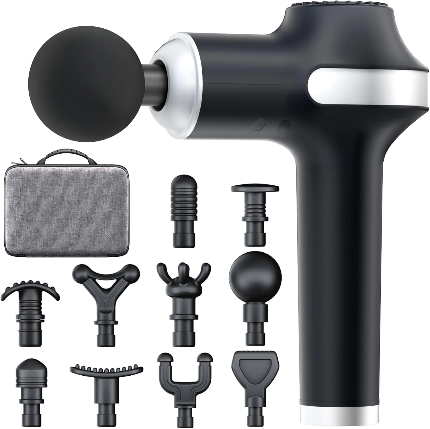 ماساژور تفنگی UMAY، ماساژور عضلانی ضربه ای بافت عمیق، ماساژور کل بدن برای ورزشکاران برای تسکین درد، ماساژور عضلانی برقی قابل حمل با 10 سری