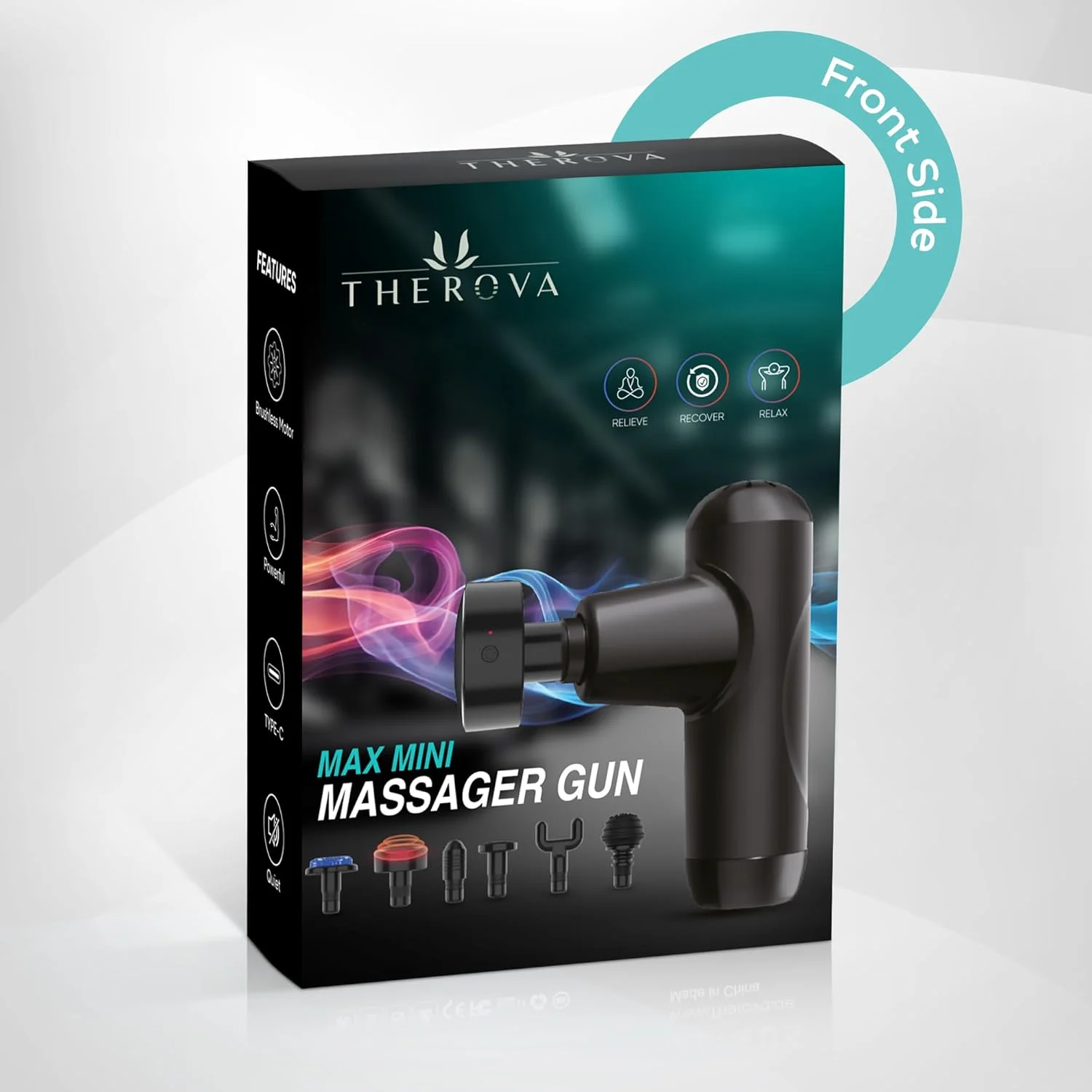 ماساژور مینی مکس - ماساژور عضلات بافت عمیق با 6 سری - درمان گرما و سرما - 1800–2600 دور در دقیقه - سبک وزن، بی صدا، قابل شارژ - برای تسکین درد در باشگاه، دفتر، خانه، مسافرت ماساژور مینی مکس - ماساژور عضلات بافت عمیق با 6 سری - درمان گرما و سرما - 1800–2600 دور در دقیقه - سبک وزن، بی صدا، قابل شارژ - برای تسکین درد در باشگاه، دفتر، خانه، مسافرت