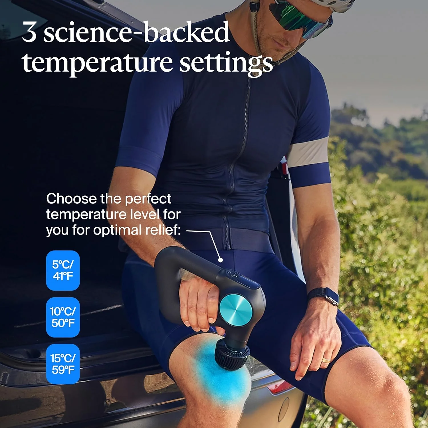 سری سرد کننده TheraGun برای دستگاه ماساژ بافت عمیق PRO Plus، دارای 3 سطح دمای سرما درمانی برای تسکین درد سفارشی، درمان التهاب و تورم (فقط سازگار با Pro Plus)