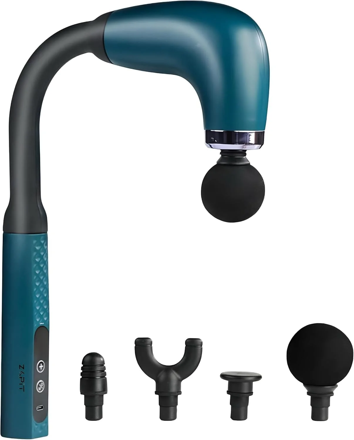 ماساژور ضربه ای با دسته بلند SUKILO - ماساژور دستی U شکل برای گردن، کمر و کل بدن - ماساژور عضلانی 3 سرعته برای تسکین درد و ریکاوری (سبز)