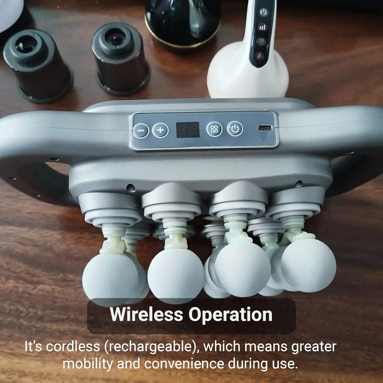 ماساژور ضربه‌ای بافت عمیق، 16 سر و 30 سرعت و 3 حالت، ماساژور عضلانی بی‌صدا برای تسکین درد، کمر، گردن، شانه‌ها، پاها و ریکاوری کل بدن