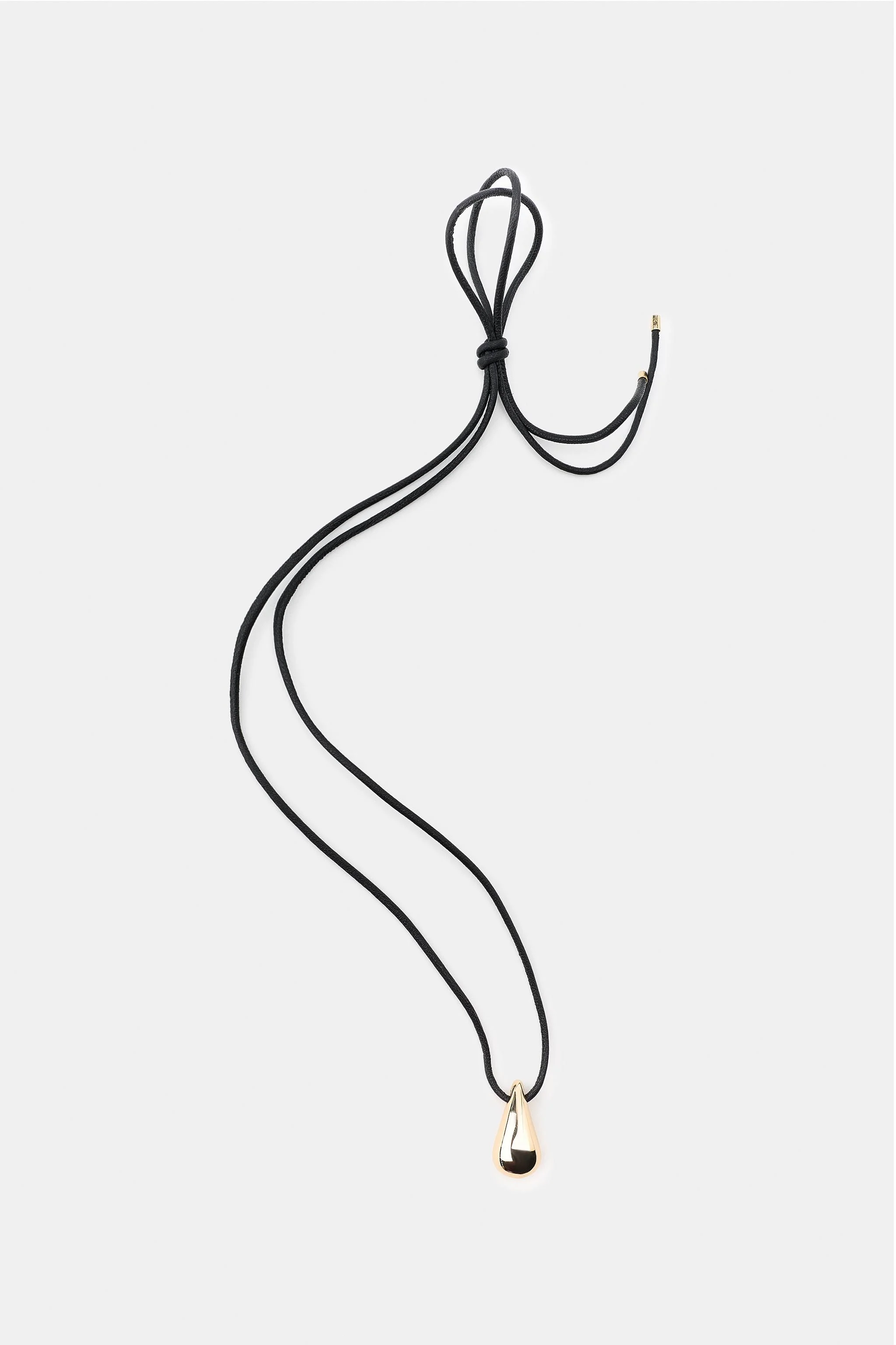 گردنبند چرمی با آویز اشکی