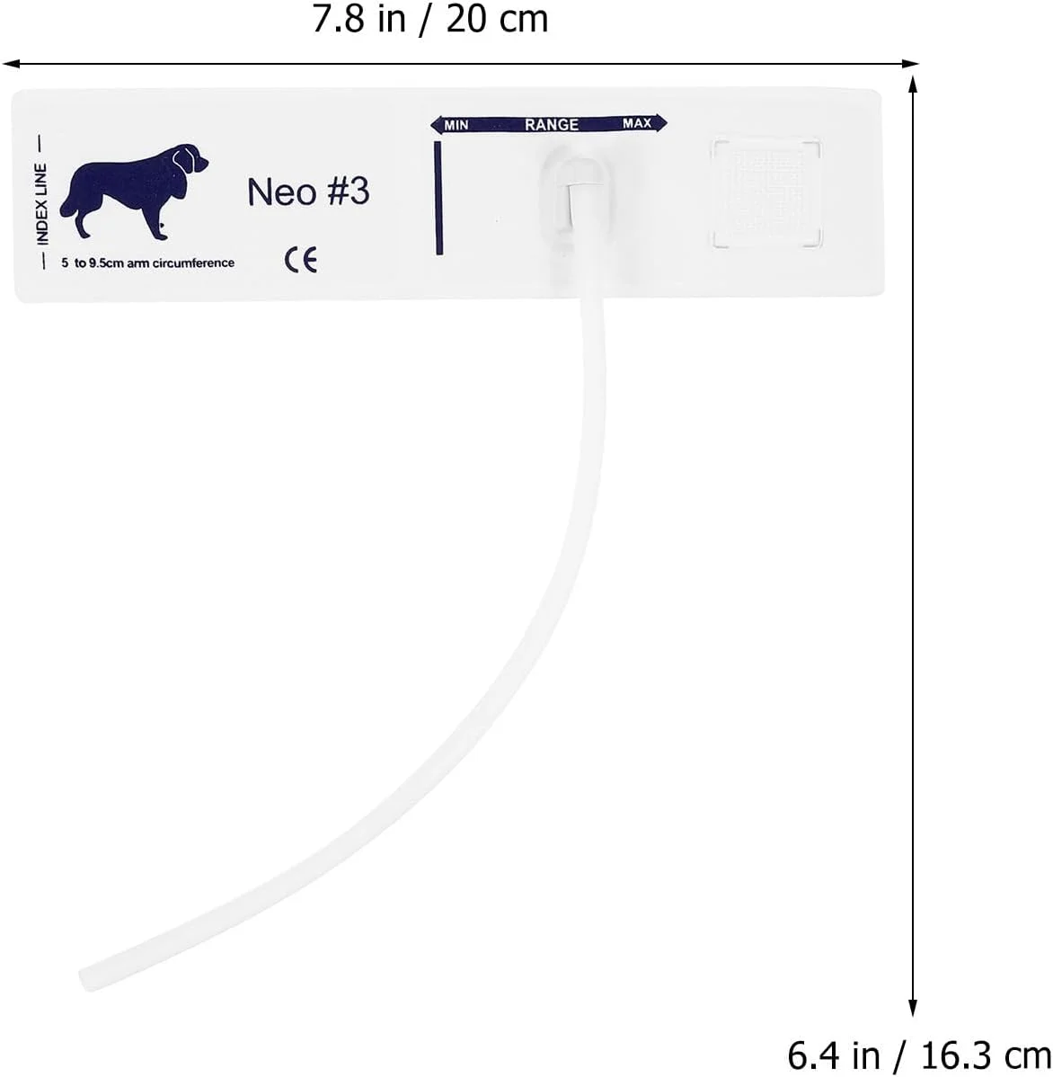 بازوبند فشار خون PartyKindom برای حیوانات، پارچه نبافته، نرم، راحت، ایمن برای نظارت بر فشار خون گربه ها، سگ ها و سایر حیوانات خانگی، استفاده آسان، کاربردی برای دامپزشکی
