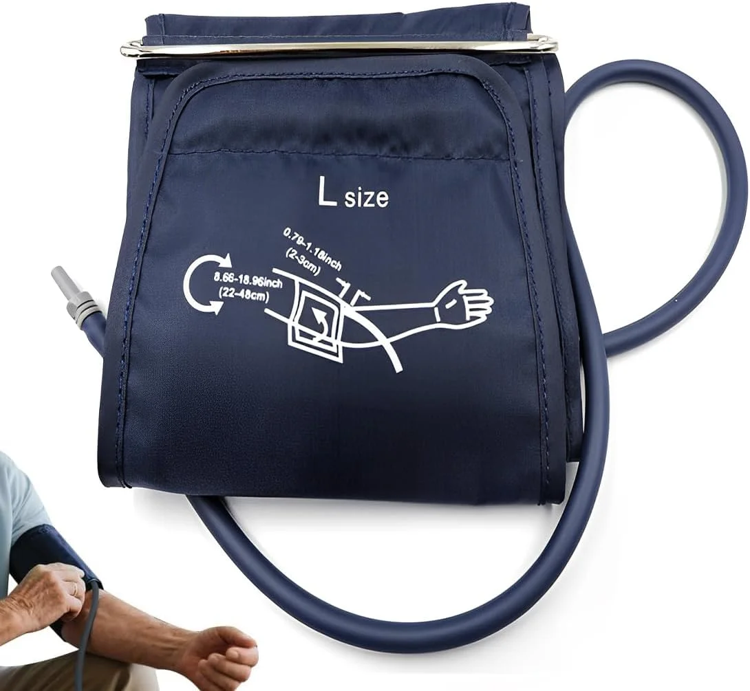 یک عدد بازوبند فشار خون، مناسب برای بزرگسالان با دور بازوی 22 تا 42 سانتی متر، سازگار با اکثر دستگاه های فشار خون