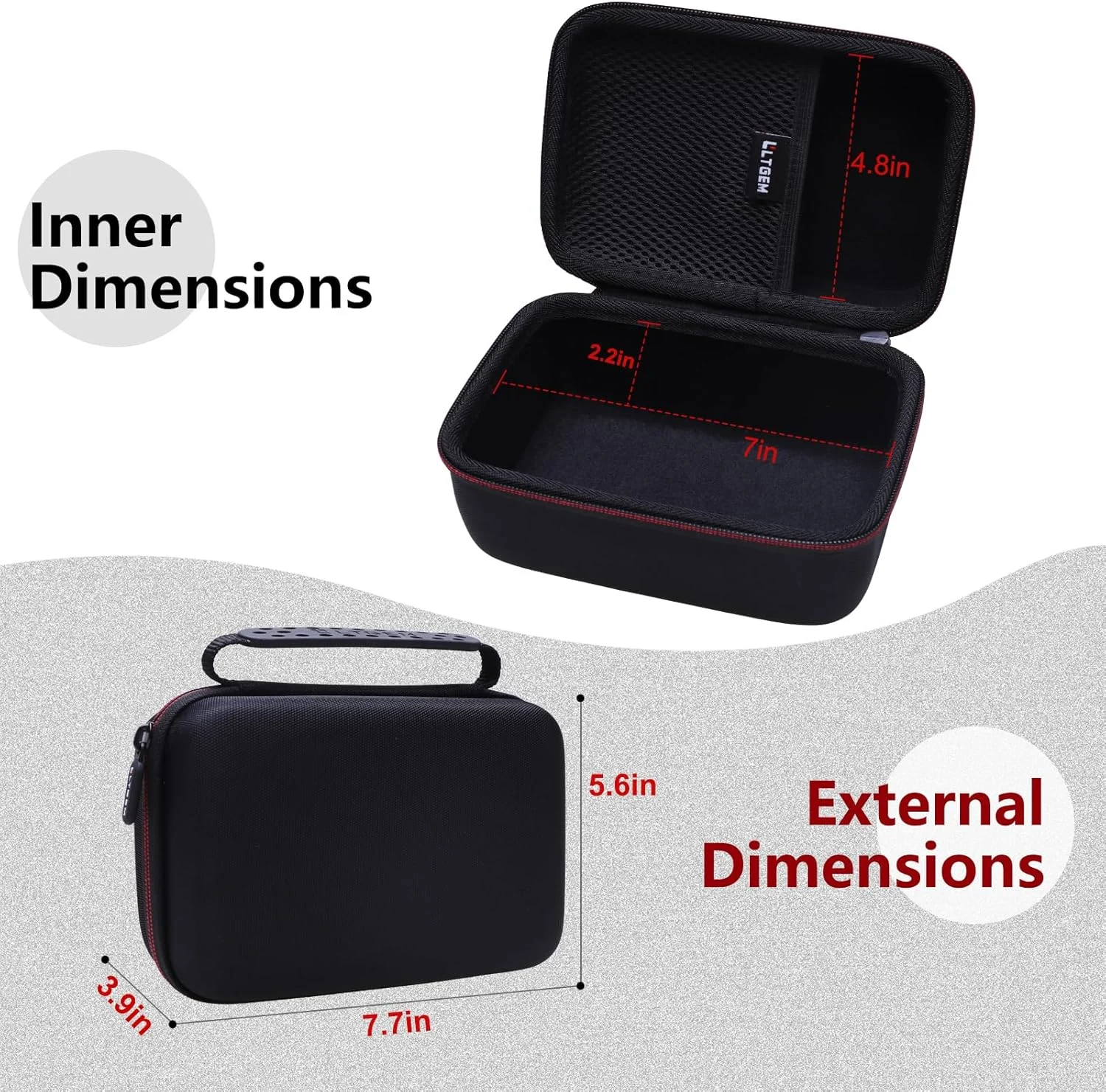 کیف محافظ LTGEM سازگار با دستگاه فشارسنج بازویی هوشمند iHealth Track، مشکی کیف محافظ LTGEM سازگار با دستگاه فشارسنج بازویی هوشمند iHealth Track، مشکی