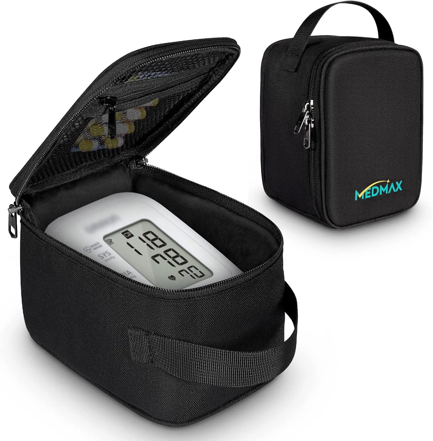 کیف حمل سازگار با فشارسنج خون امرن مدل Bronze BP5100 / فشارسنج خون بازویی سری 3، کیف سازمان دهنده قابل حمل با دسته (فقط کیف)