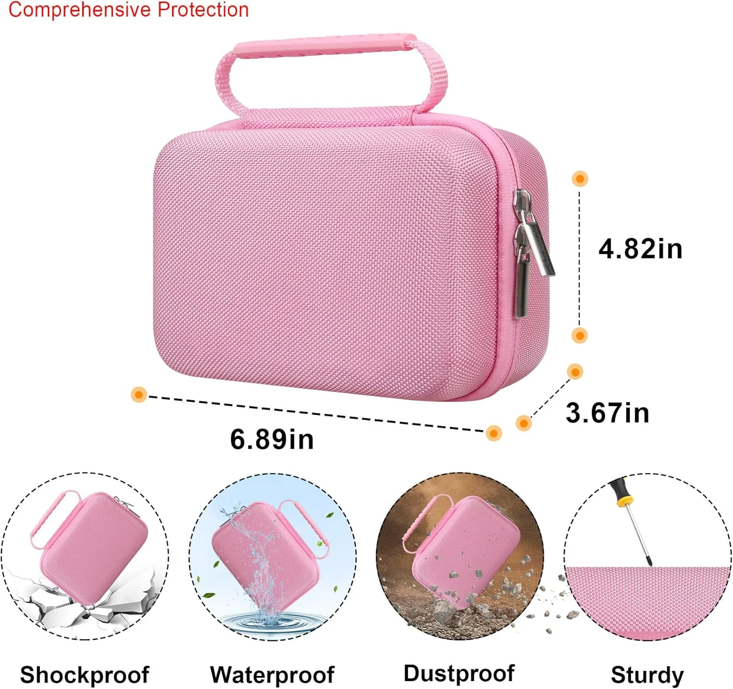 کیف حمل برای دستگاه فشارسنج بازویی هوشمند iHealth Track، کیف محافظ مسافرتی بیسیم بلوتوثی، نگهدارنده ذخیرهسازی، جیب توری مناسب برای کاف، صورتی کیف حمل برای دستگاه فشارسنج بازویی هوشمند iHealth Track، کیف محافظ مسافرتی بیسیم بلوتوثی، نگهدارنده ذخیرهسازی، جیب توری مناسب برای کاف، صورتی