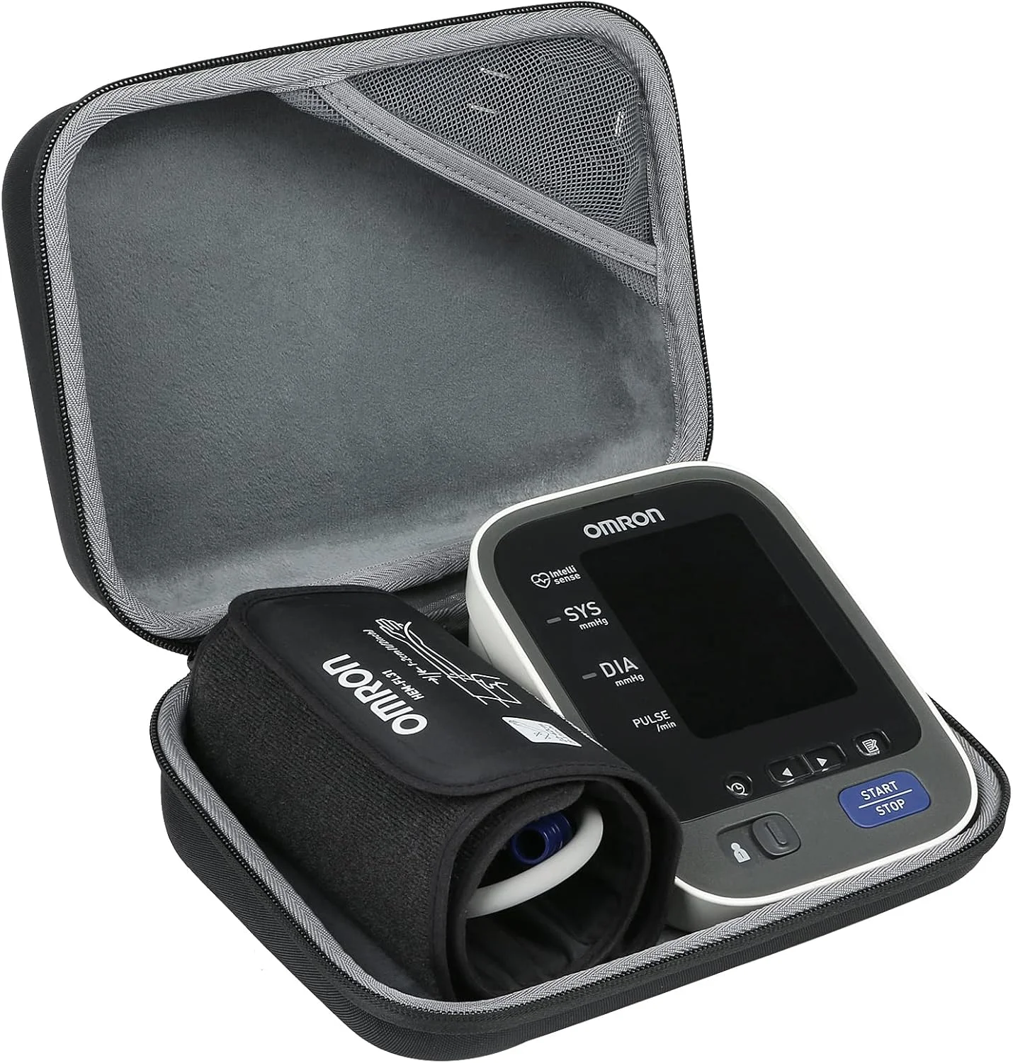 کیف محافظ و نگهدارنده سخت co2CREA مناسب برای دستگاه فشار خون بازویی امرن سری M2/M3/M6 Comfort/M10-IT 10 (فقط کیف، دستگاه فشار خون شامل نمی شود)