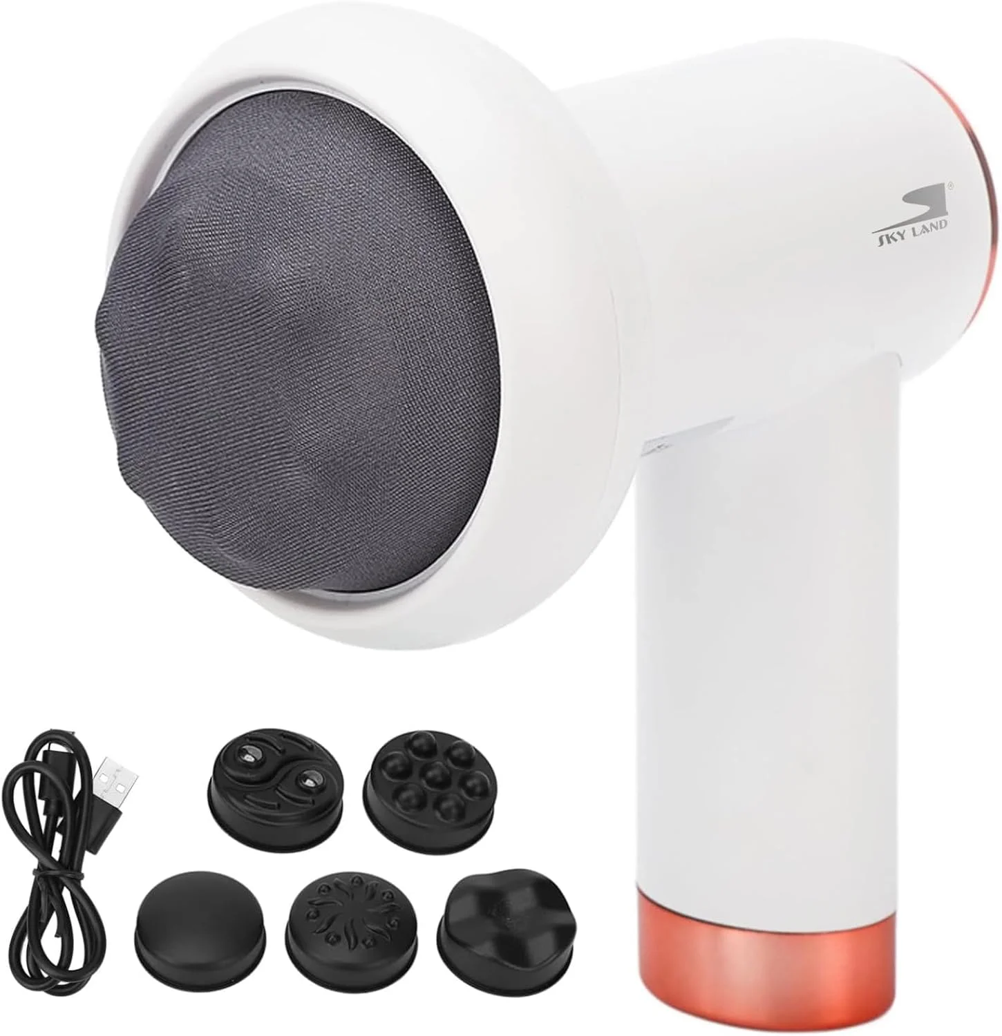 ماساژور بافت عمیق 5 در 1 SKY LAND مدل EM-4139، ماساژور لاغری دستی با 5 سری، 6 سطح سرعت، دستگاه فرم دهی بدن و چربی سوز بی سیم برای تسکین درد، ریکاوری و رفع سلولیت