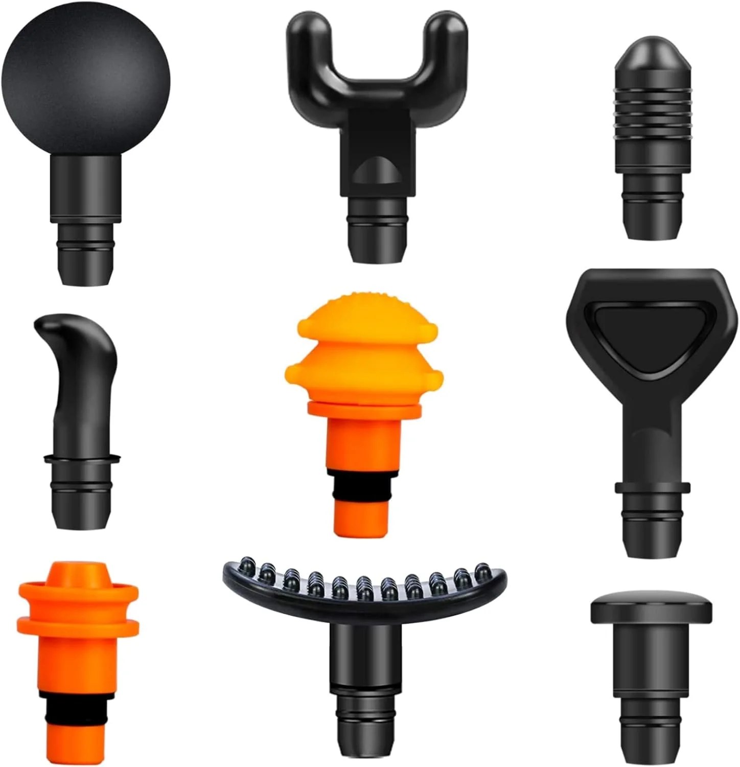 سری های ماساژور تفنگی ABSOK، سری های ماساژور قابل تعویض، 9 سری مختلف ماساژور عضلانی برای سری های ماساژ بافت عمیق 18-19 میلی متری سری های ماساژور تفنگی ABSOK، سری های ماساژور قابل تعویض، 9 سری مختلف ماساژور عضلانی برای سری های ماساژ بافت عمیق 18-19 میلی متری