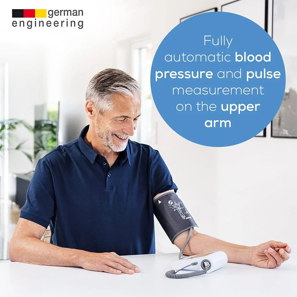 فشارسنج بازویی بیورر مدل BM 96 Cardio با قابلیت ثبت نوار قلب (ECG) | فناوری پیشگیری از سکته مغزی (AFib) | تشخیص آریتمی | نشانگر خطر | 5 سال خدمات پس از فروش