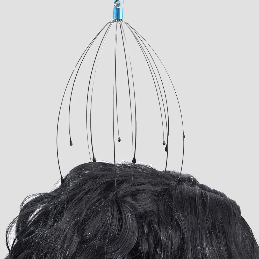 ماساژور سر قابل حمل فلزی - چنگال ماساژ سر دستی برای کاهش استرس و گردش خون - ابزار آرامش ماساژور سر قابل حمل فلزی - چنگال ماساژ سر دستی برای کاهش استرس و گردش خون - ابزار آرامش