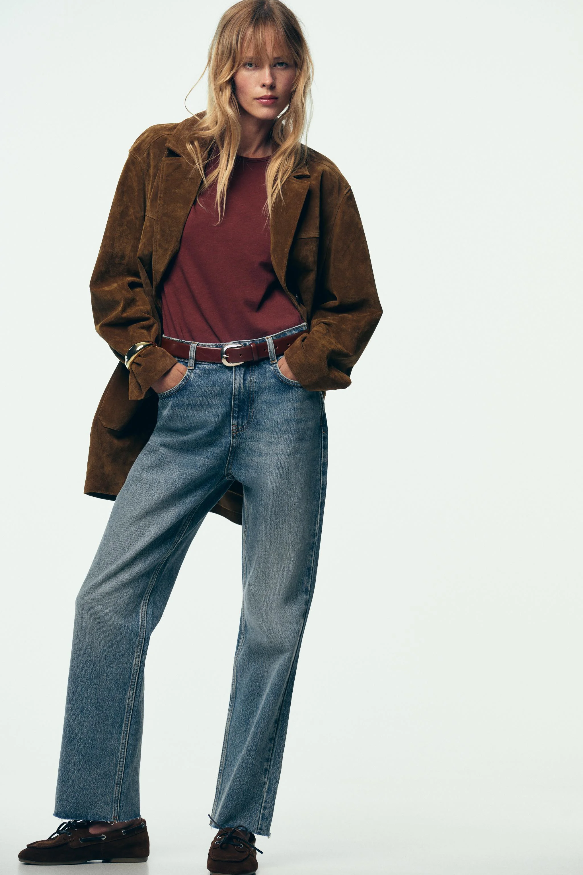 کمربند چرمی با سگک بیضی