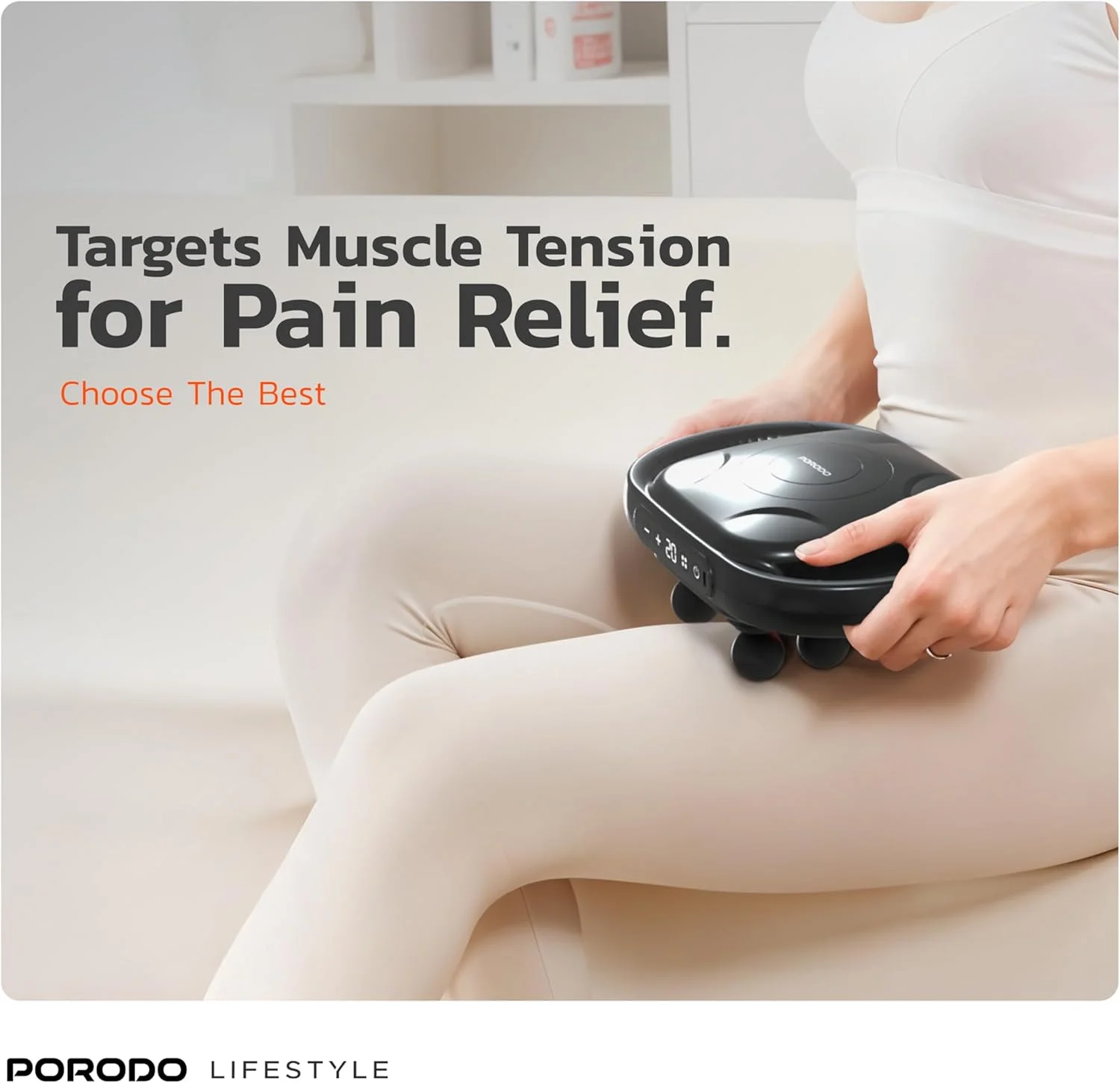 ماساژور ضربه ای پالس قدرت پورودو با 8 سر، ماساژور بافت عمیق قابل شارژ، نور قرمز درمانی، ماساژ تسکین درد، 9 شدت قابل تنظیم، برای گردن، پشت، پا، شانه، بدن، برای آرامش و ریکاوری ماساژور ضربه ای پالس قدرت پورودو با 8 سر، ماساژور بافت عمیق قابل شارژ، نور قرمز درمانی، ماساژ تسکین درد، 9 شدت قابل تنظیم، برای گردن، پشت، پا، شانه، بدن، برای آرامش و ریکاوری